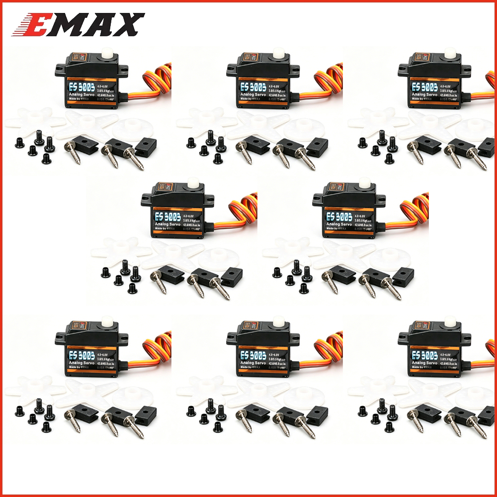 Rc Helicopter Motor - 8pcs/lot Emax ES3003 4.8V-6.0V 3.5kg Plastic