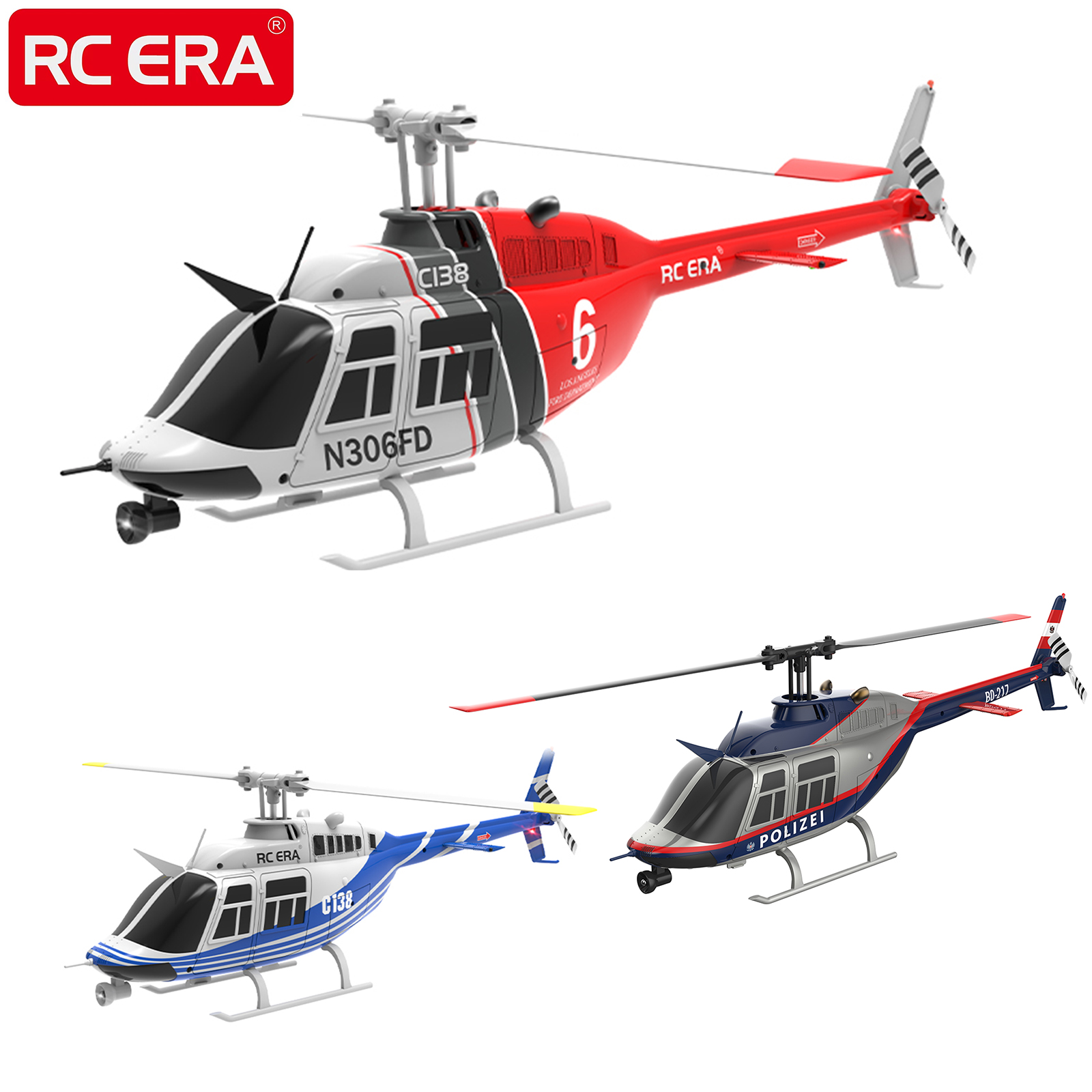 RC ERA C138 BELL 206 Jet Range - Rc Helicopter Large recension och pris