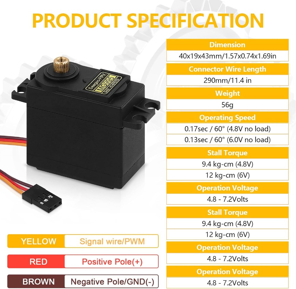 6pcs MG995 55G Micro Servo Mot - Rc Helicopter Mini recension och pris