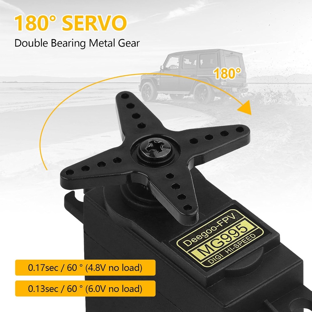 6pcs MG995 55G Micro Servo Mot - Rc Helicopter Mini recension och pris