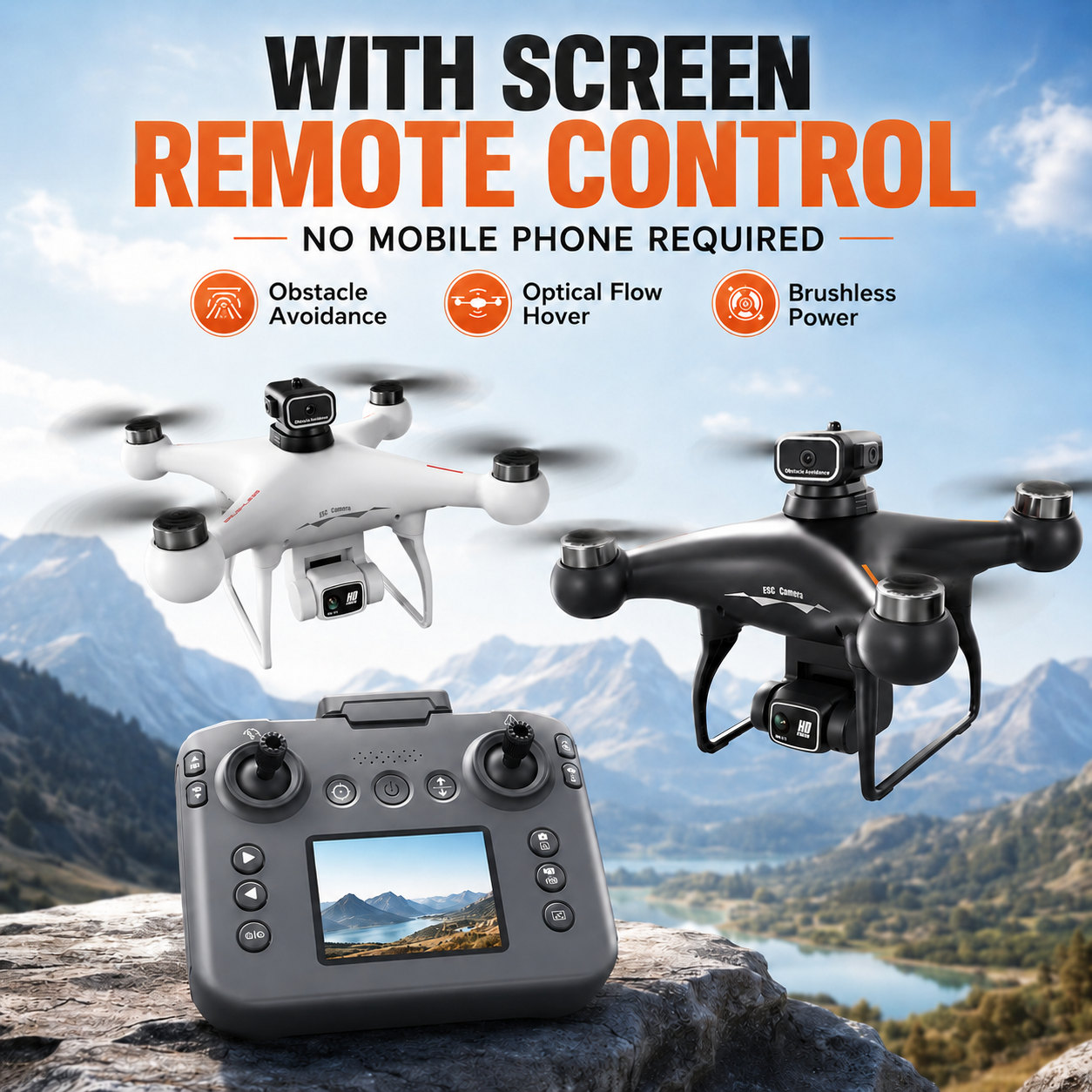 ZNLYRION S116 RC Drone Brushle - Rc Helicopter Bag recension och pris