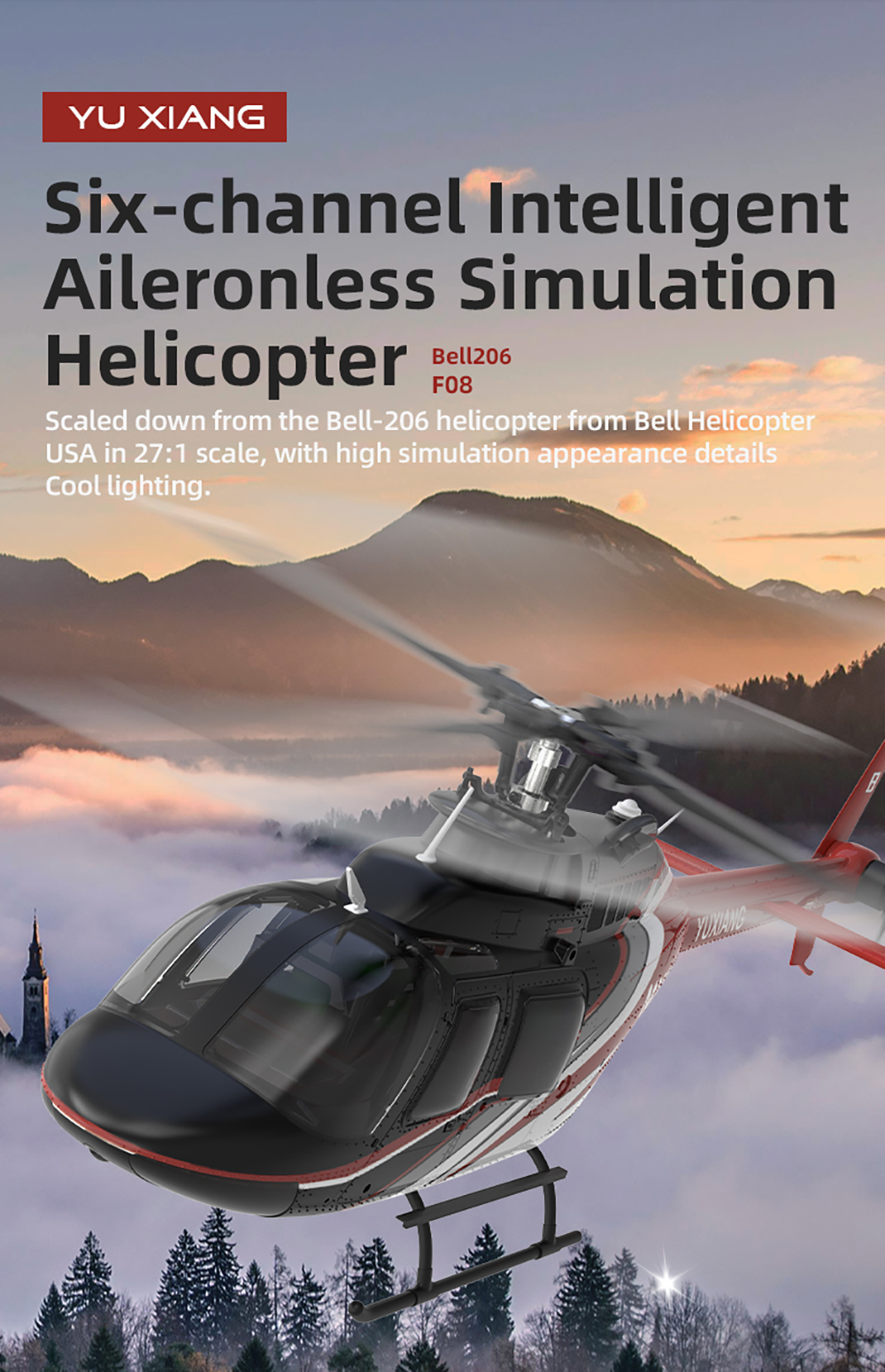 YU XIANG RC Airplane 2.4G 6CH  - Rc Helicopter Gyro recension och pris
