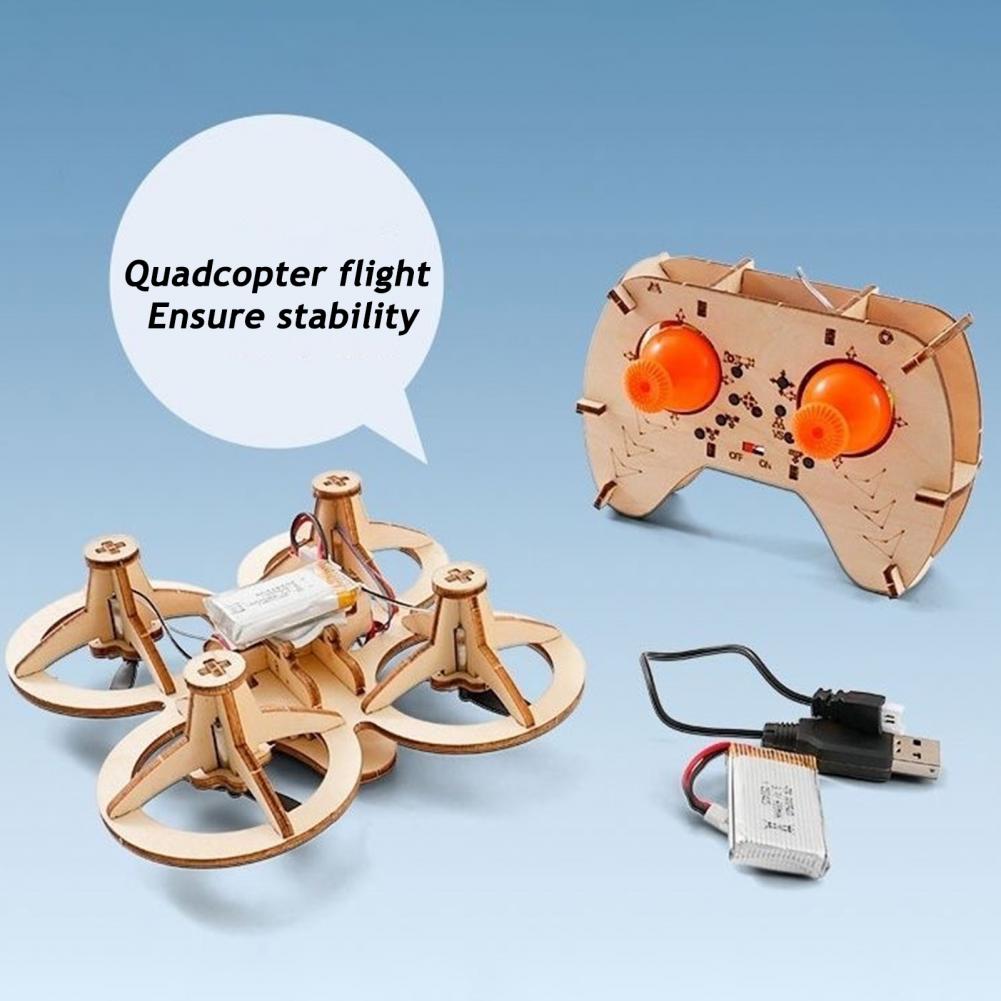 Rc Drone Toy Wooden Drone Puzz - Rc Helicopter Electric recension och pris