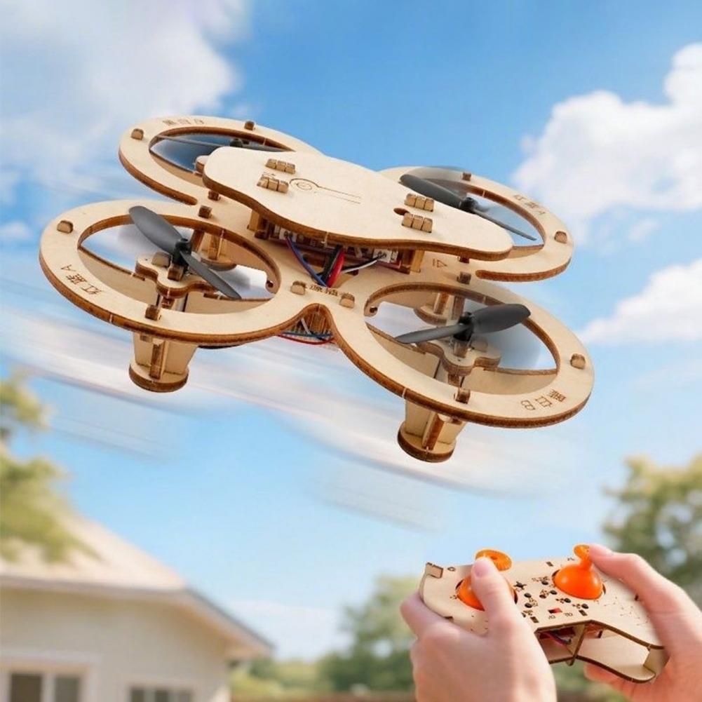 Rc Drone Toy Wooden Drone Puzz - Rc Helicopter Electric recension och pris