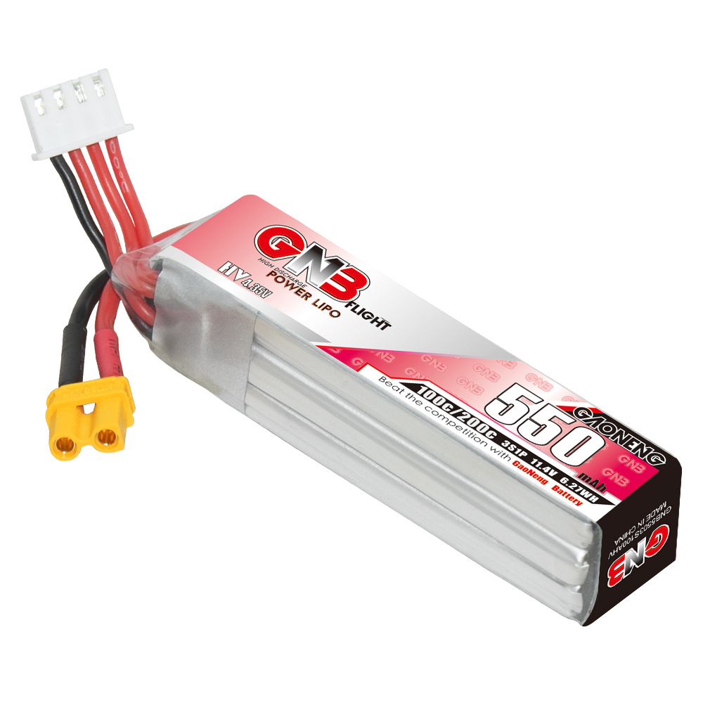 GNB HV 11.4V 550mAh 100C/200C  - Rc Helicopter Coaxial recension och pris