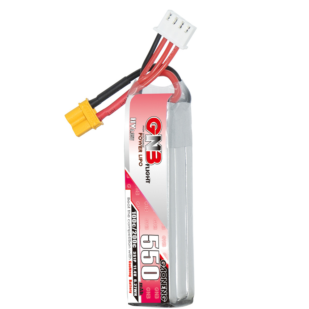 GNB HV 11.4V 550mAh 100C/200C  - Rc Helicopter Coaxial recension och pris