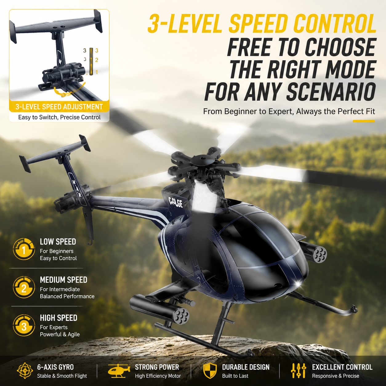 K300 6CH RC Helicopter Brushle - Rc Helicopter Large recension och pris