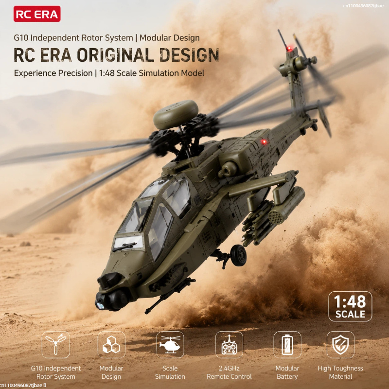 New Rc Era Ah-64d Apache Helic - Rc Helicopter Single Rotor recension och pris