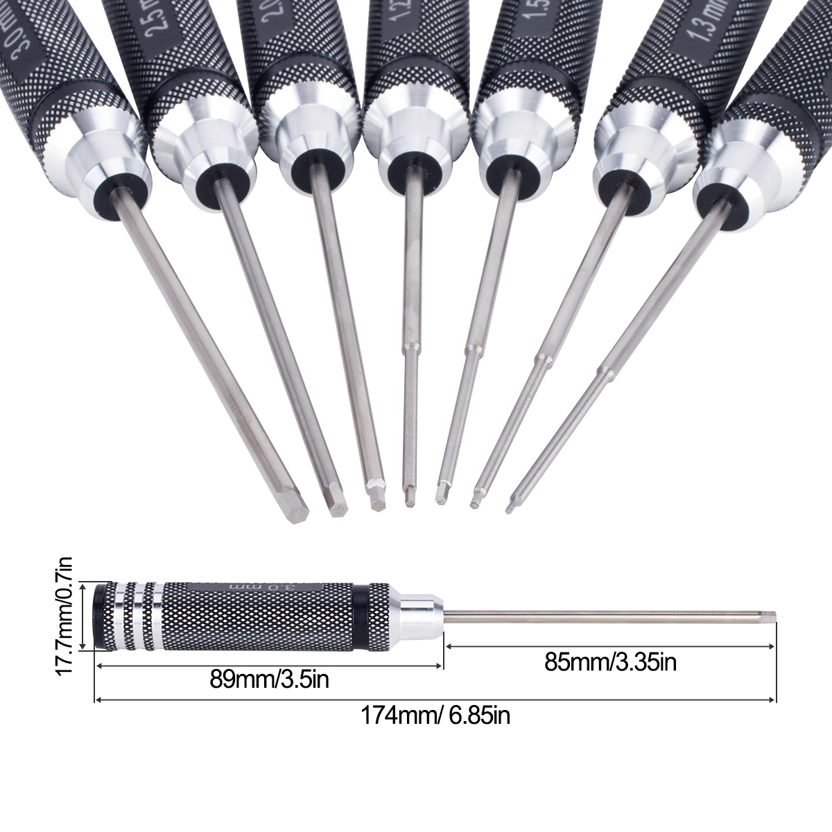 7 IN 1 Steel Hex Socket Profes - Rc Helicopter Tool Kit recension och pris