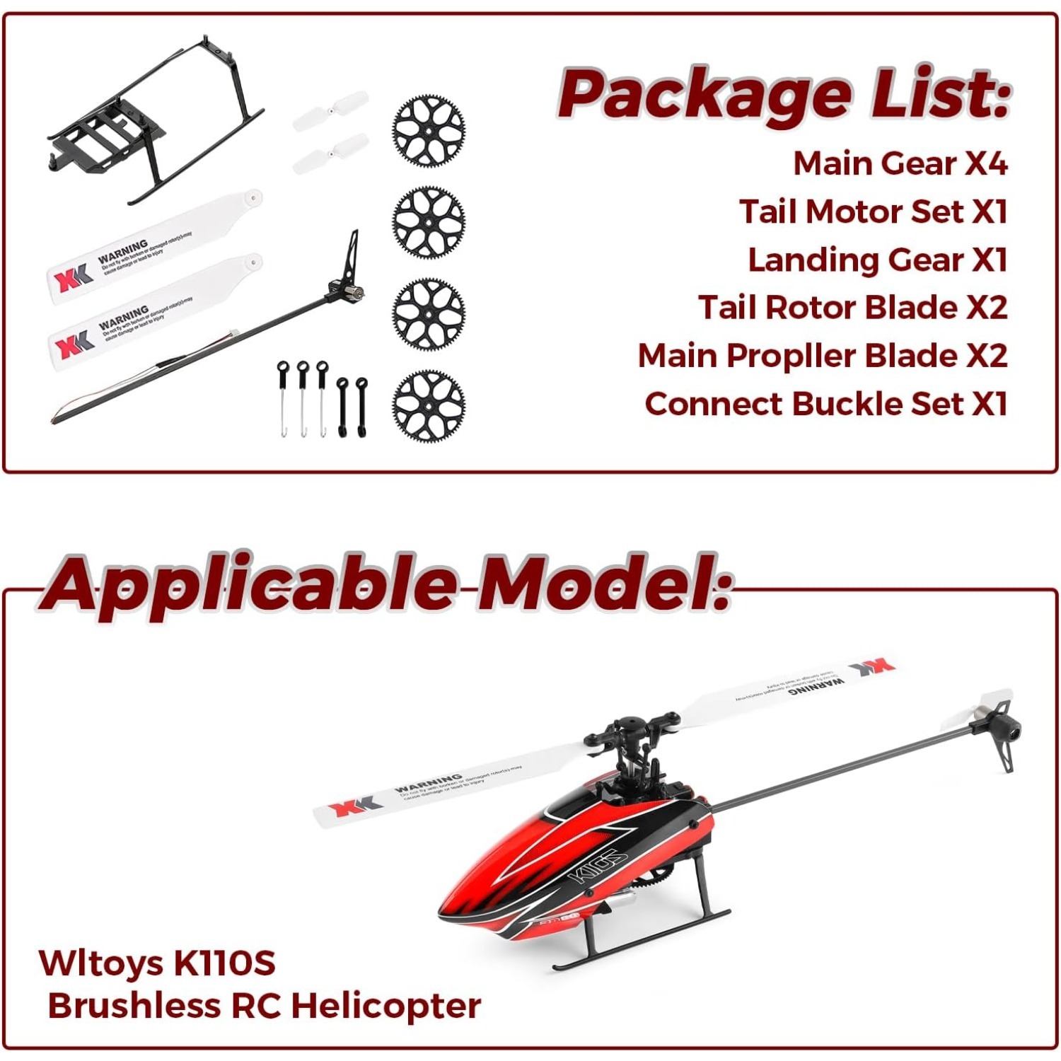 Spare Accessory Kit, Compatibl - Rc Helicopter Motor recension och pris