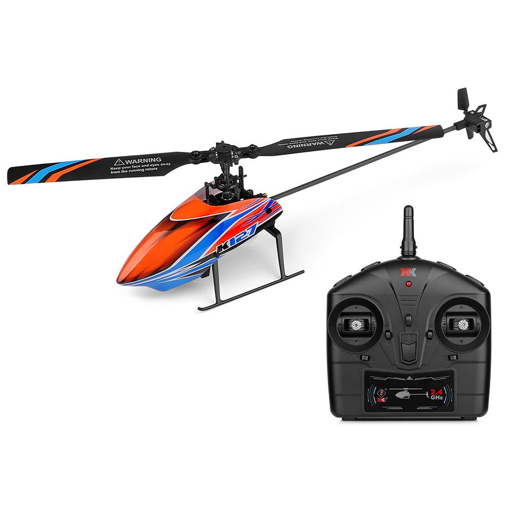 WLtoys XK K127 2.4G 4CH 6-Aixs - Rc Helicopter Single Rotor recension och pris