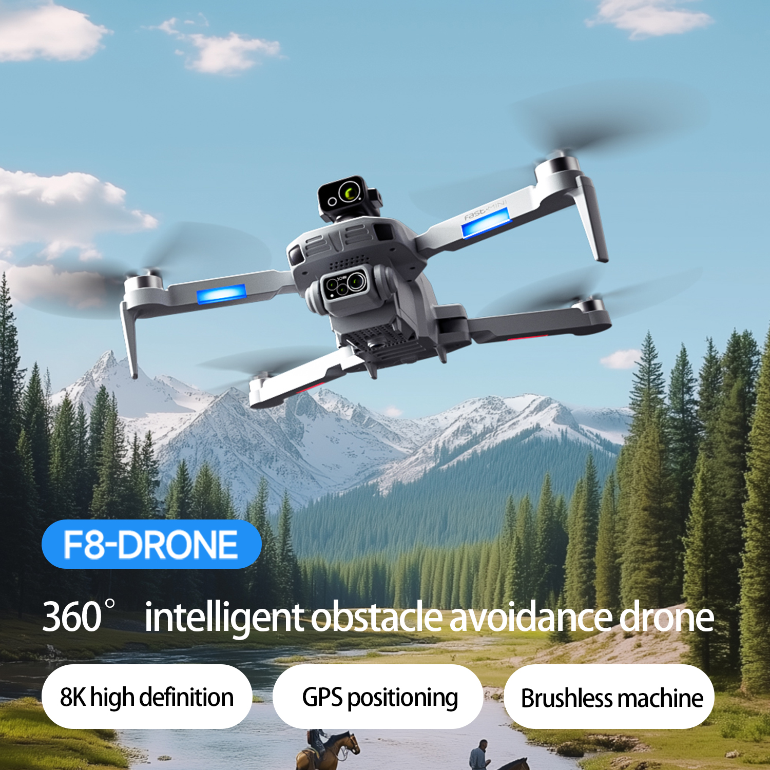F8 MAX GPS Drone Professional  - Rc Helicopter Electric recension och pris