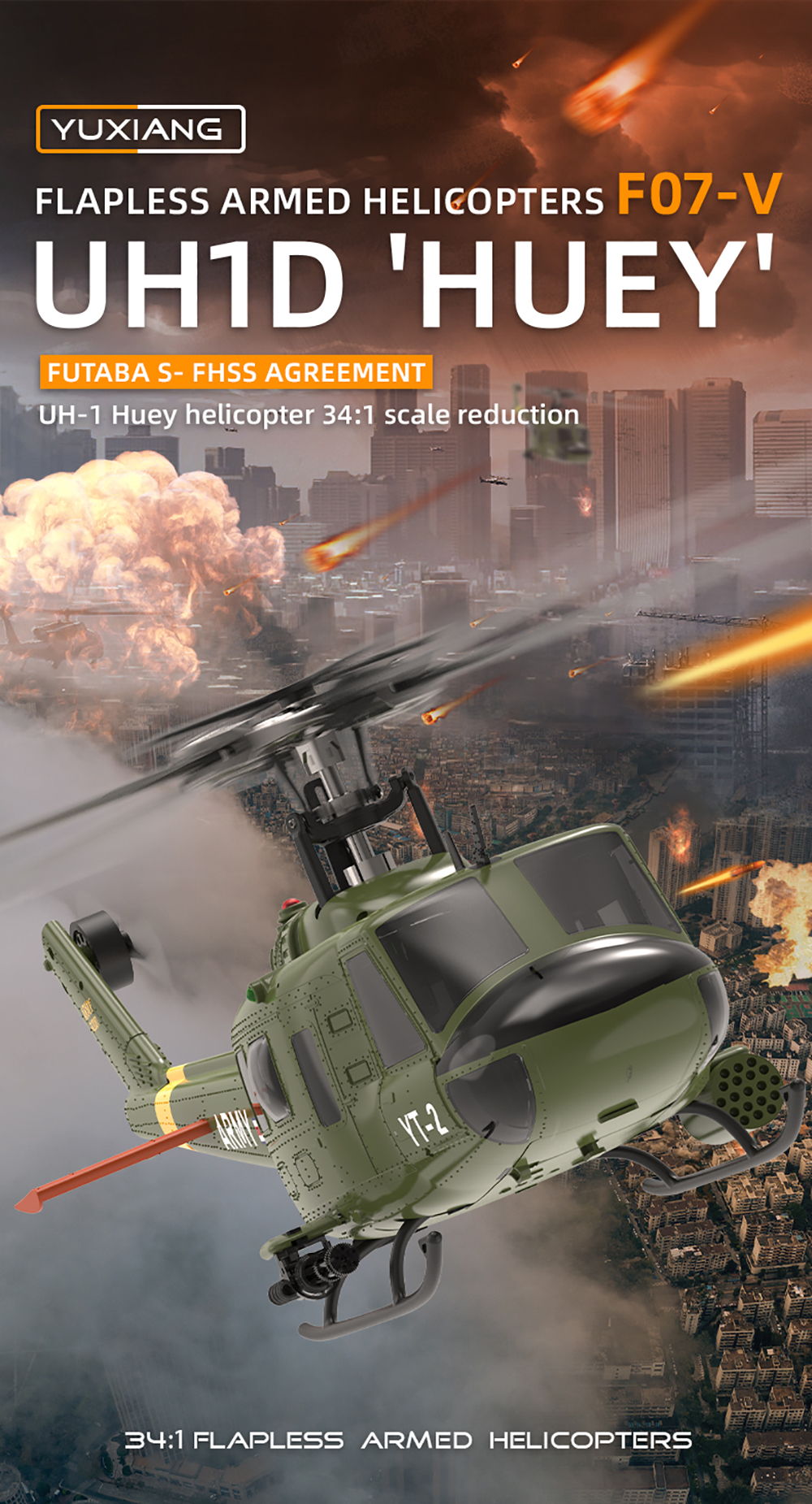 New YUXIANG RC Helicopter F07- - Rc Helicopter Gyro recension och pris