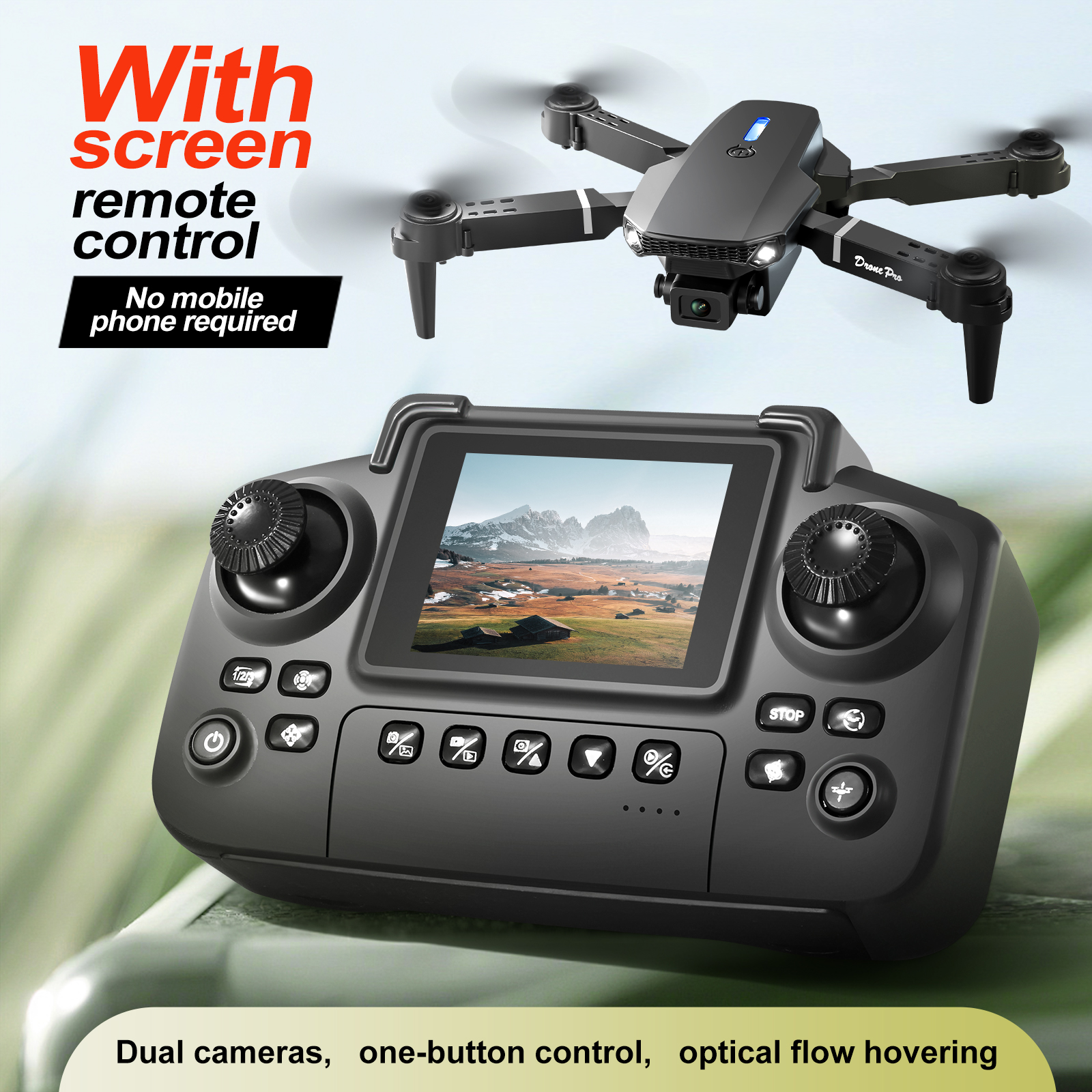 2025 New E88 E99 Upgraded Dron - Rc Helicopter Case recension och pris