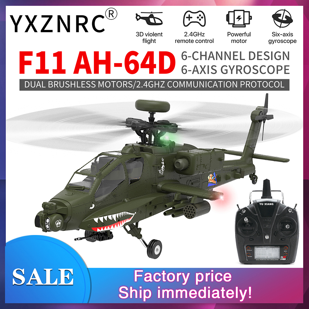 YXZNRC F11 AH-64D Apache RC He - Rc Helicopter Gyro recension och pris